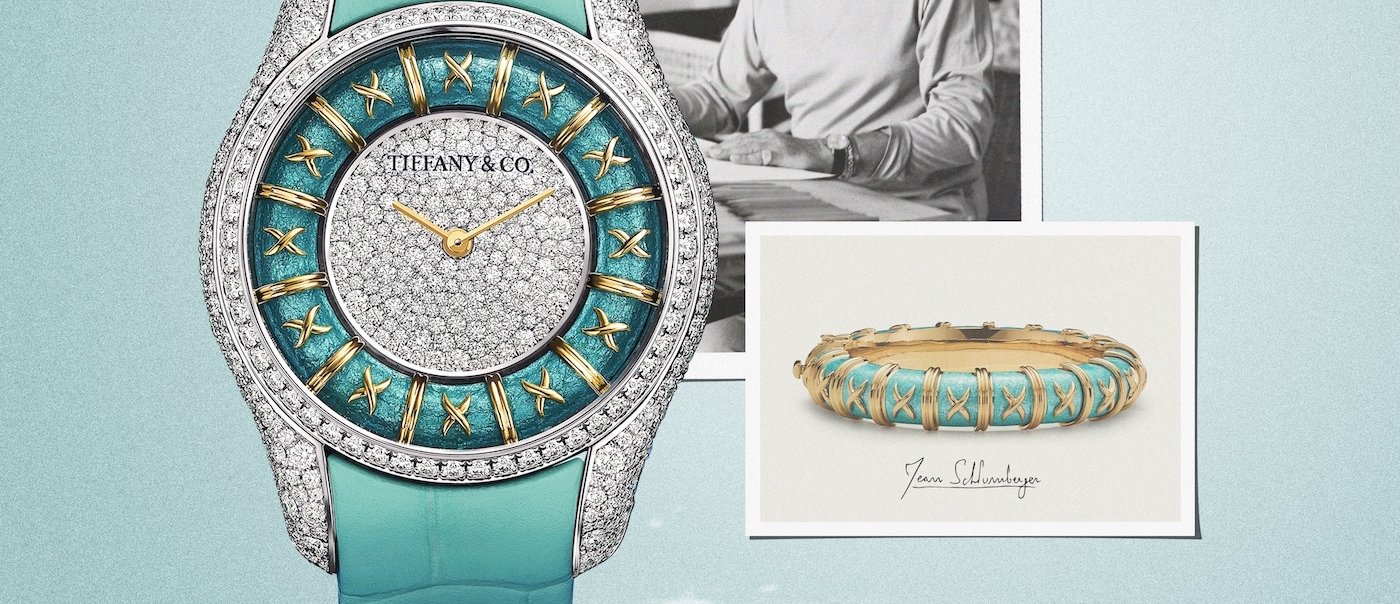 Tiffany & Co. reimagines its iconic Paillonné Enamel Bangles in a watch