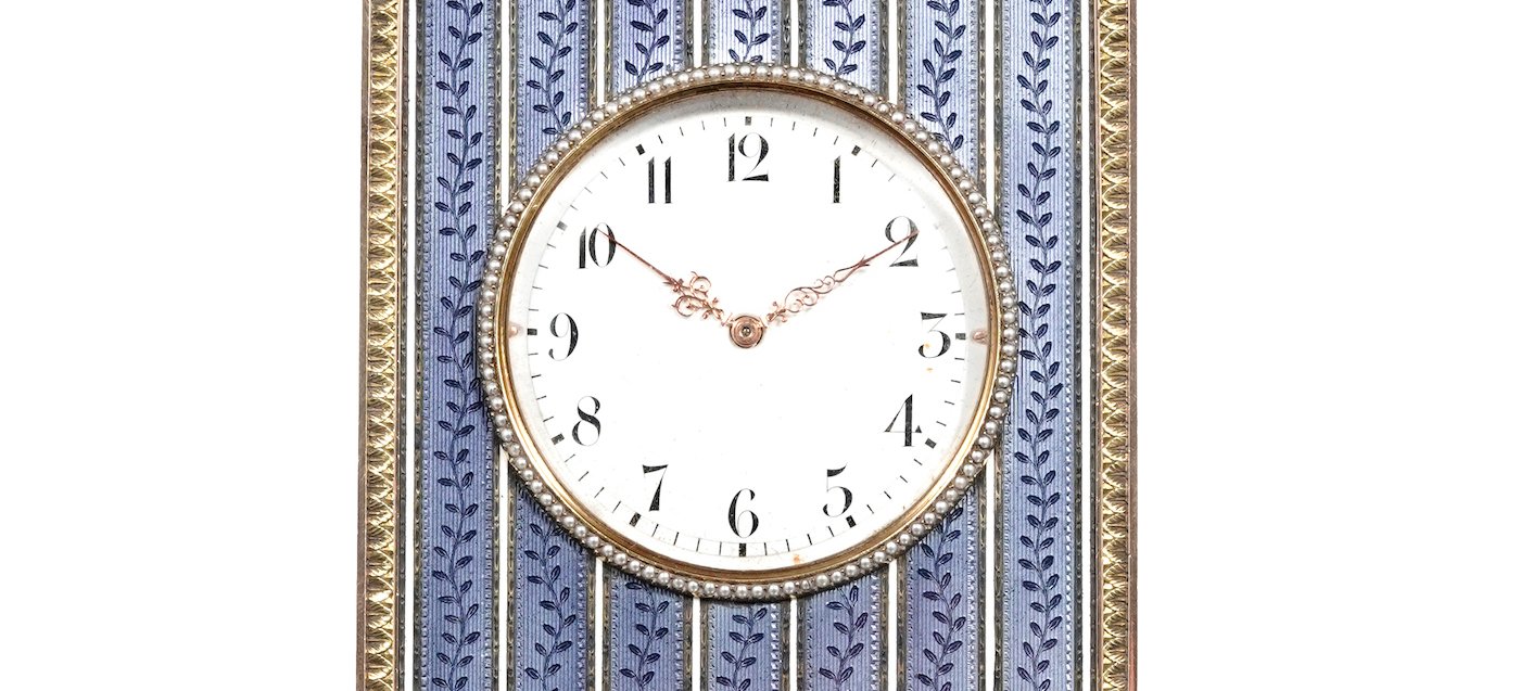 Royal Fabergé clock from Tsar Nicholas II to make auction debut at Piguet