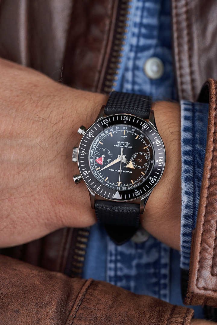 The re-issue of Nivada Grenchen's iconic Chronomaster chronograph