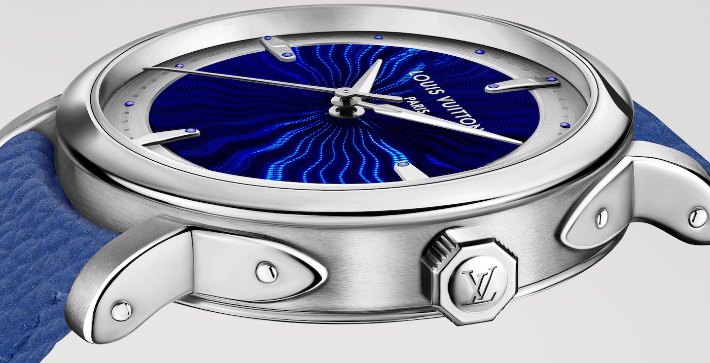 Louis Vuitton Escale Platinum Guilloché and Grand Feu Enamel Dial