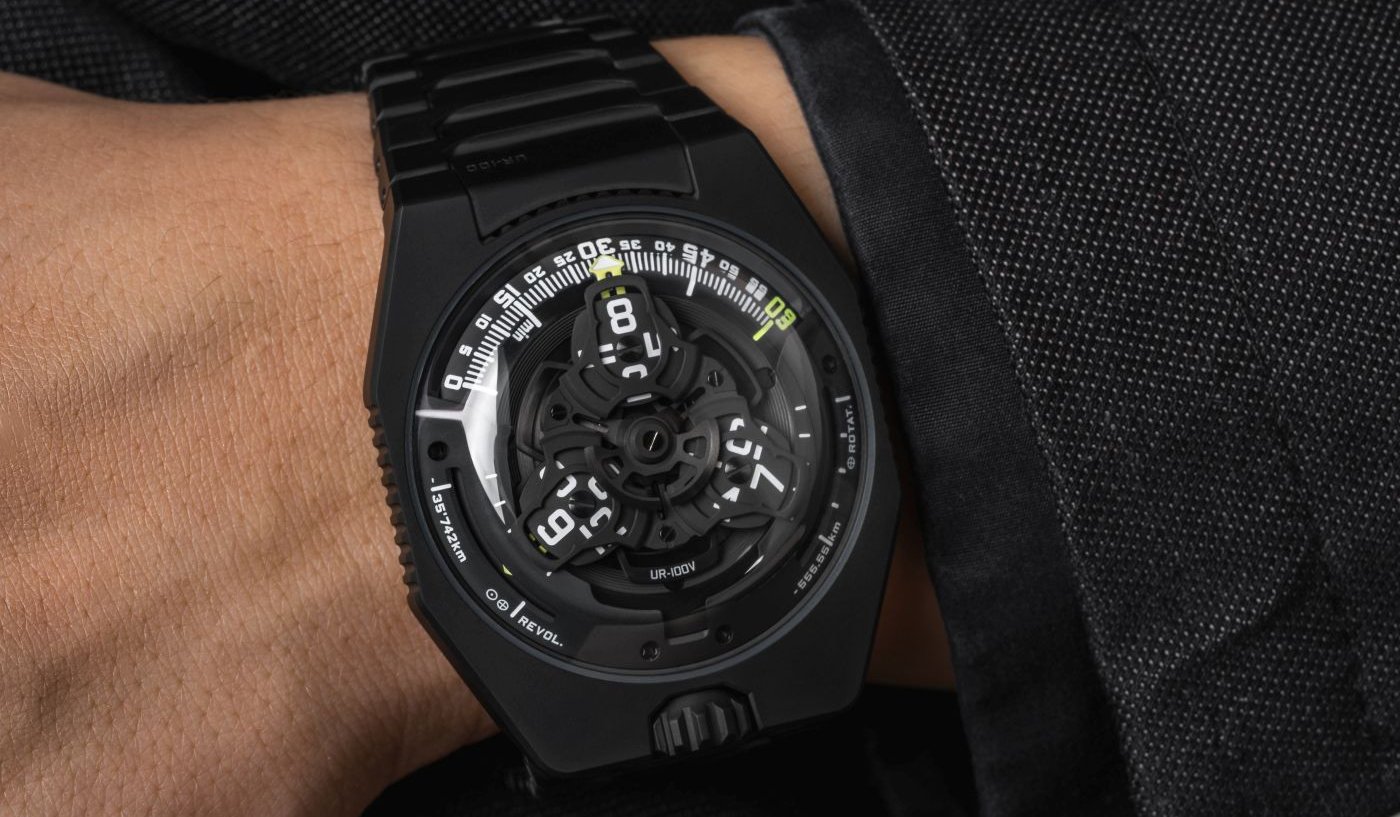 Introducing Urwerk's UR-100V Full Black Titanium Jacket 