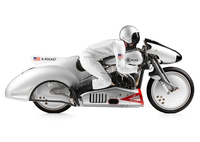 The B-Rocket concept motorbike by Shaw Harley-Davidson and Bell & Ross