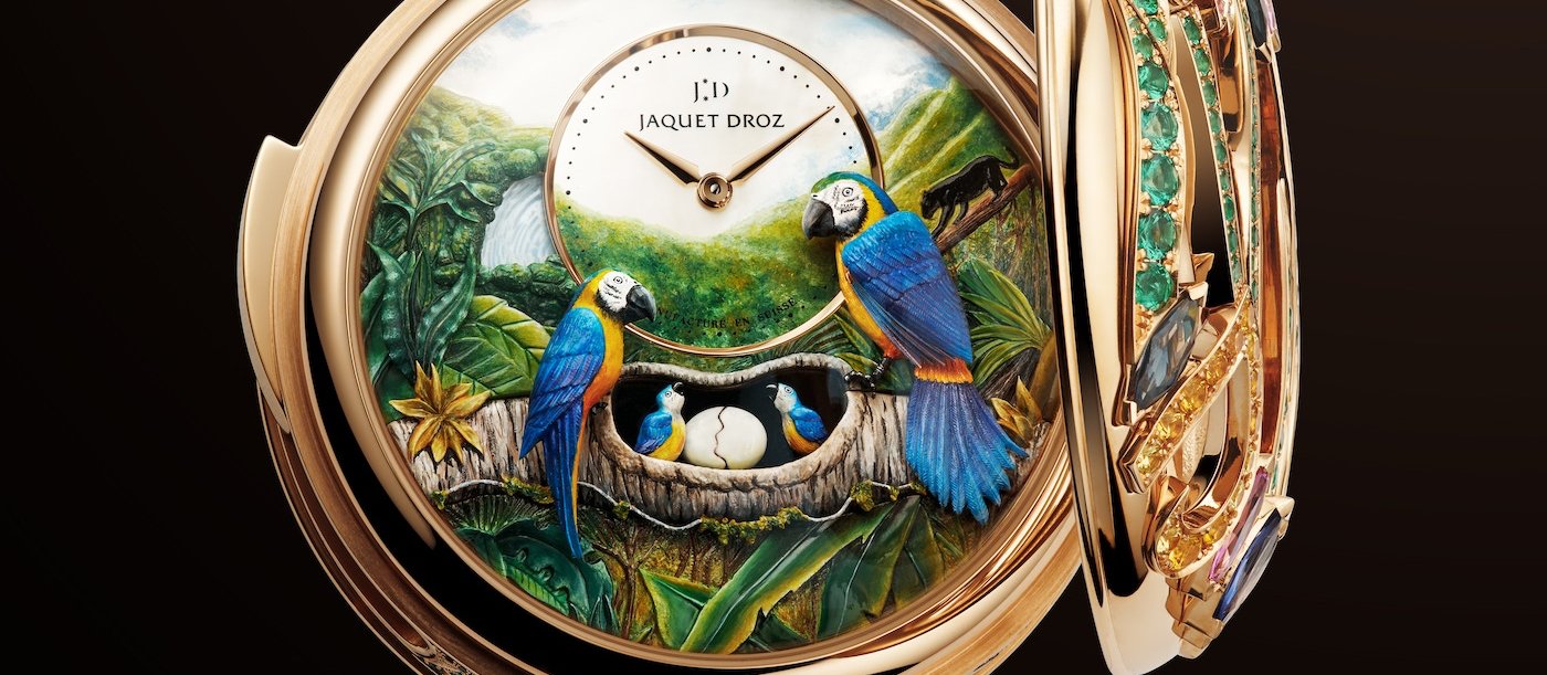 Jaquet Droz Pocket Watch Automaton - Parrot Repeater