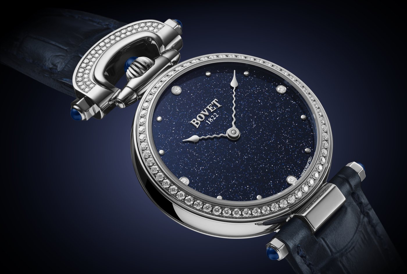 Bovet: a new Miss Audrey in blue aventurine