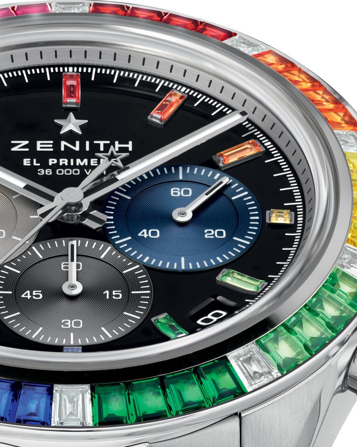 Zenith presents a new rainbow version of its Chronomaster Sport 