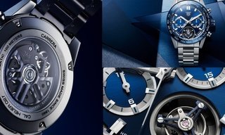 Blue and titanium for the TAG Heuer Carrera Heuer 02T