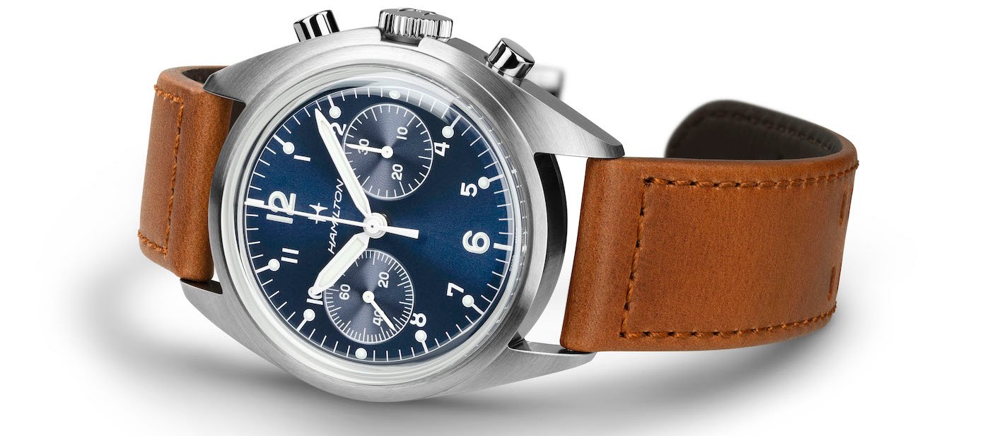 Hamilton Unveils Khaki Aviation Pilot Pioneer Mechanical Chronograph 40mm