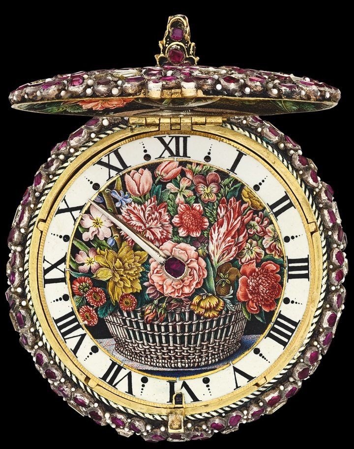 Nicolas Bernard, enamel paintings, 341 rubies and 85 diamonds, Paris, circa 1645, inventory S-1082