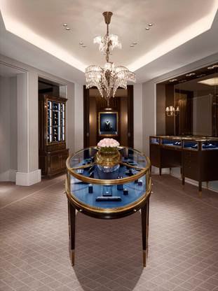 The interior of the Harry Winston store in Geneva