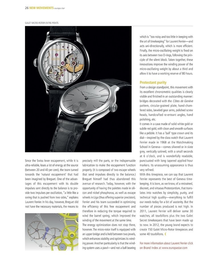 Laurent Ferrier's steady rise to success