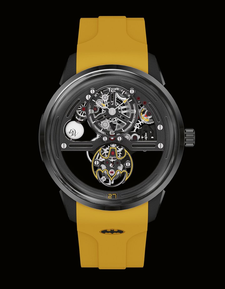 The watch in grade 5 titanium, is produced in a limited edition of 200 pieces worldwide, with a dial diameter of 38mm and a thickness of 8.9mm. It is supplied with two lightweight and comfortable fluorine rubber straps, one black and one yellow.