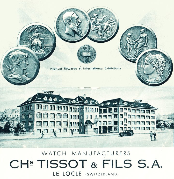 Example of a customer catalogue proclaiming the ‘Highest Rewards at International Exhibitions', 1931. Tissot Archive.