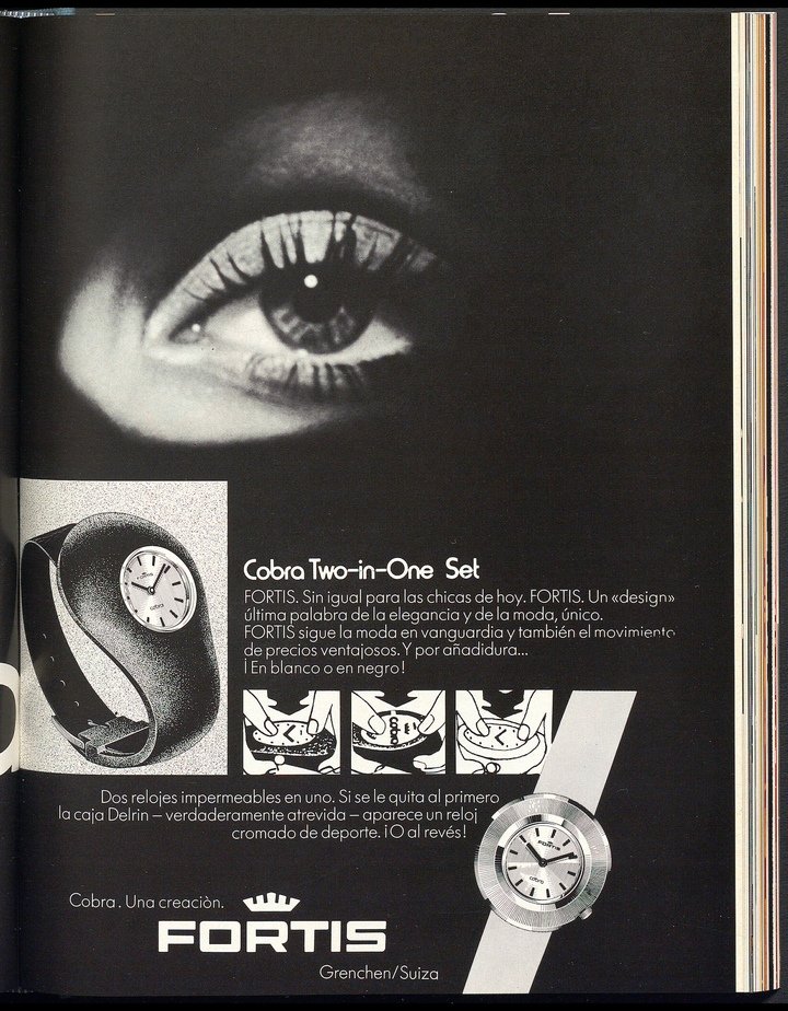 The original Cobra, introduced by Fortis in the 1970s. The brand's heritage is full of possibilities for contemporary reinterpretations.