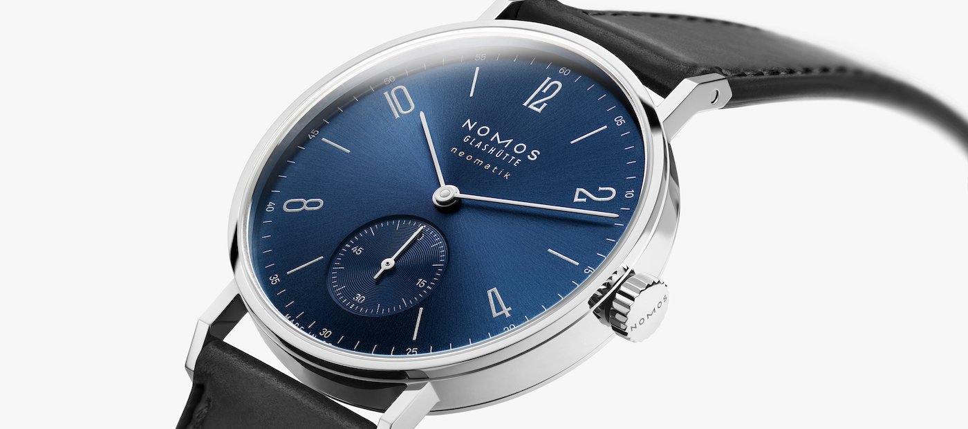 Nomos Tangente neomatik blue gold