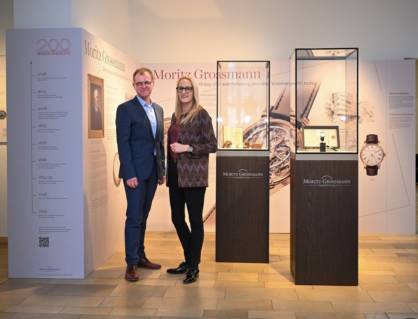 German Watch Museum Glashütte: a new foyer exhibition for the 200 years of Moritz Grossmann