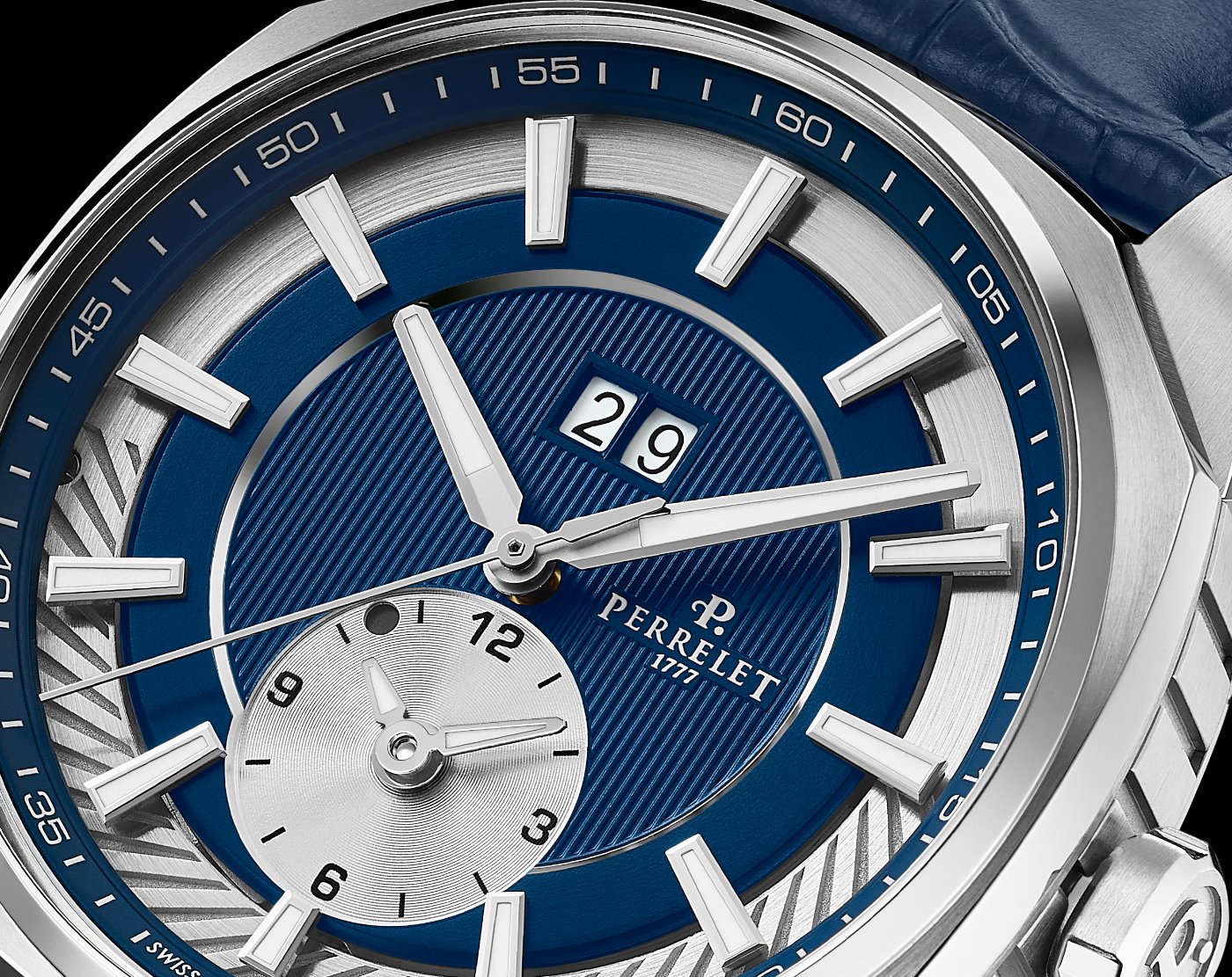 New Perrelet Lab Peripheral Dual Time Big Date