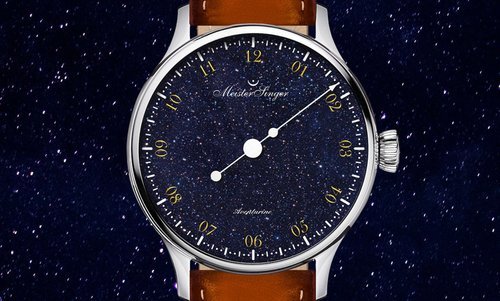 MeisterSinger unveils the Pangaea Aventurine: a single-hand watch with a genuine stone dial