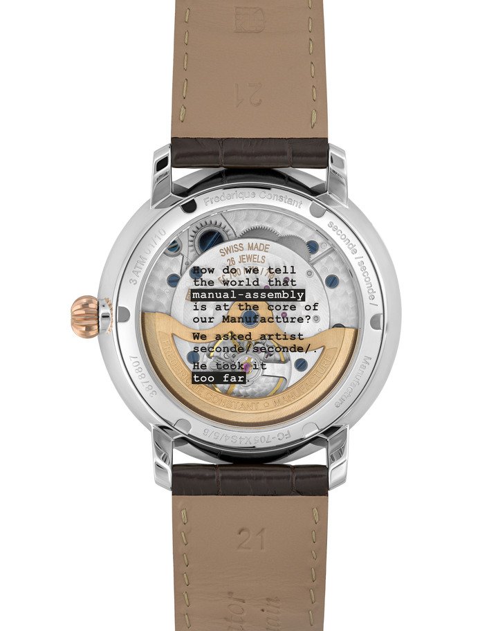 Frederique Constant and seconde/seconde/ team up