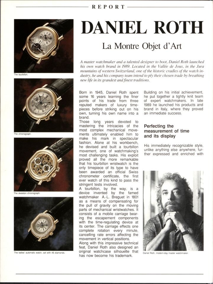 LVMH and the relaunch of Daniel Roth