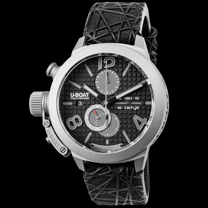 U-Boat Classico Chrono adds a 45 Titanium Tungsten with a waffle dial