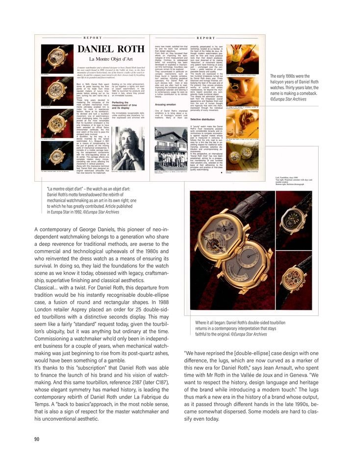 LVMH and the relaunch of Daniel Roth