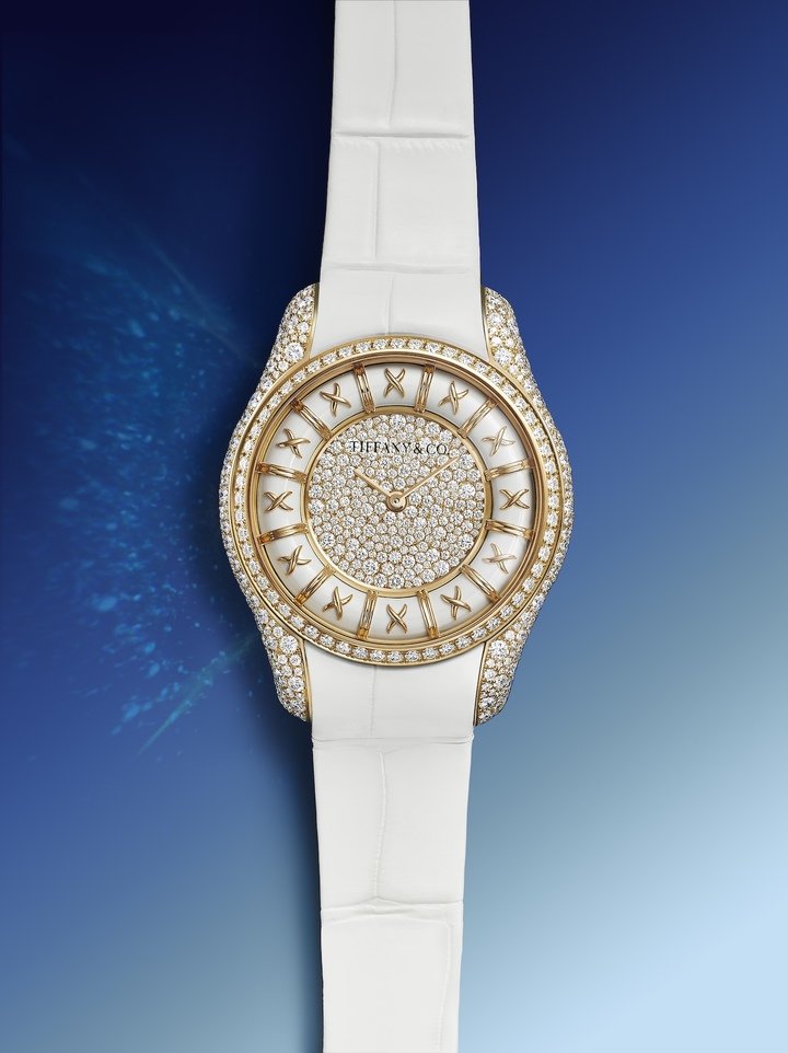 Tiffany & Co. reimagines its iconic Paillonné Enamel Bangles in a watch