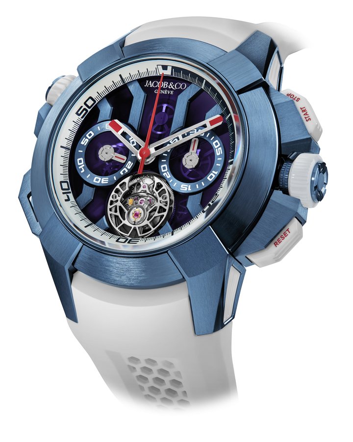 Jacob & Co. chooses blue for its Epic X Chrono Tourbillon