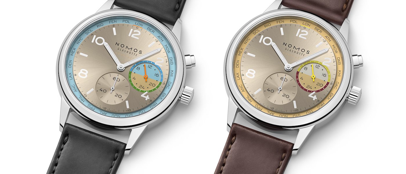 Nomos Glasütte presents two new Club Sport neomatic Worldtimer models