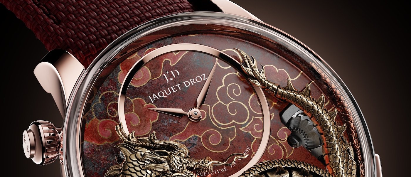 Jaquet Droz Imperial Dragon Automaton Red Gold in Cuprite