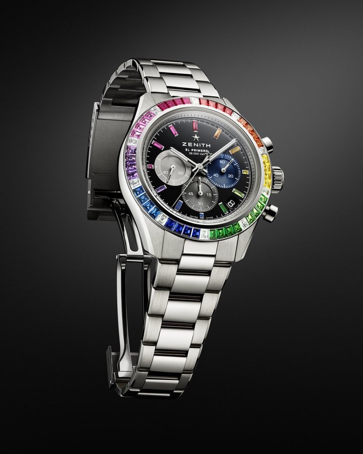 Zenith presents a new rainbow version of its Chronomaster Sport 