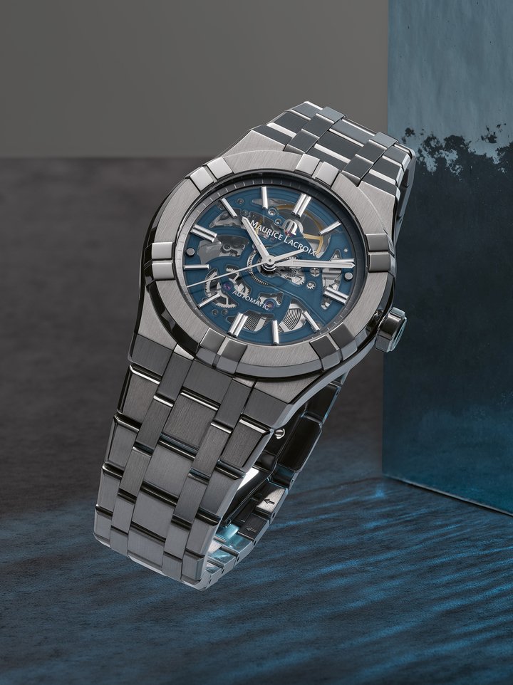 Maurice Lacroix has introduced new iterations of the Aikon Automatic Skeleton, building on the success of the 39mm monochrome version released in 2022.