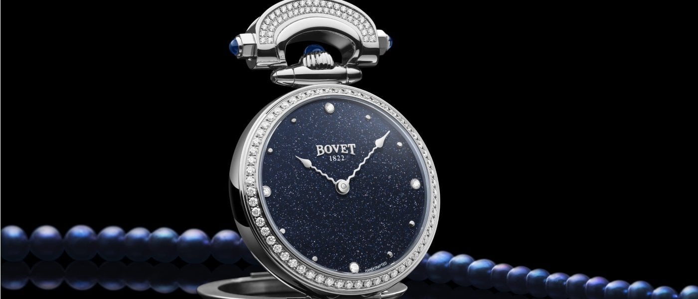 Bovet: a new Miss Audrey in blue aventurine