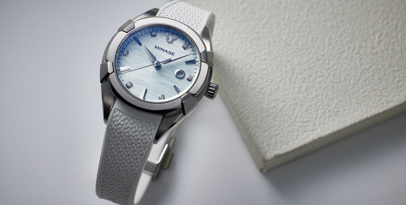Frozen elegance: Minase launches Ice Blue Dial and Rubber Strap for Uruga Collection