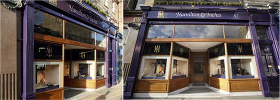 Scottish time: Hamilton & Inches, Edinburgh, Scotland