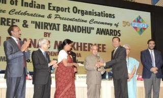 Kiran Gems wins FIEO “Niryat Shree Gold Trophy” 