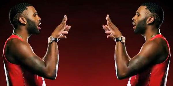 Jason Derulo wearing IceLink (AMFL1RGL 6Timezone Ambassador timepiece)