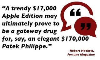 Monday's QUOTABLE MOMENT: Apple Watch Gateway Drug for Patek Philippe