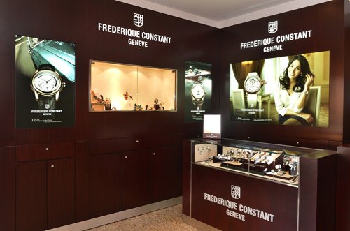 The Frederique Constant shop-in-shop at Espace Temps