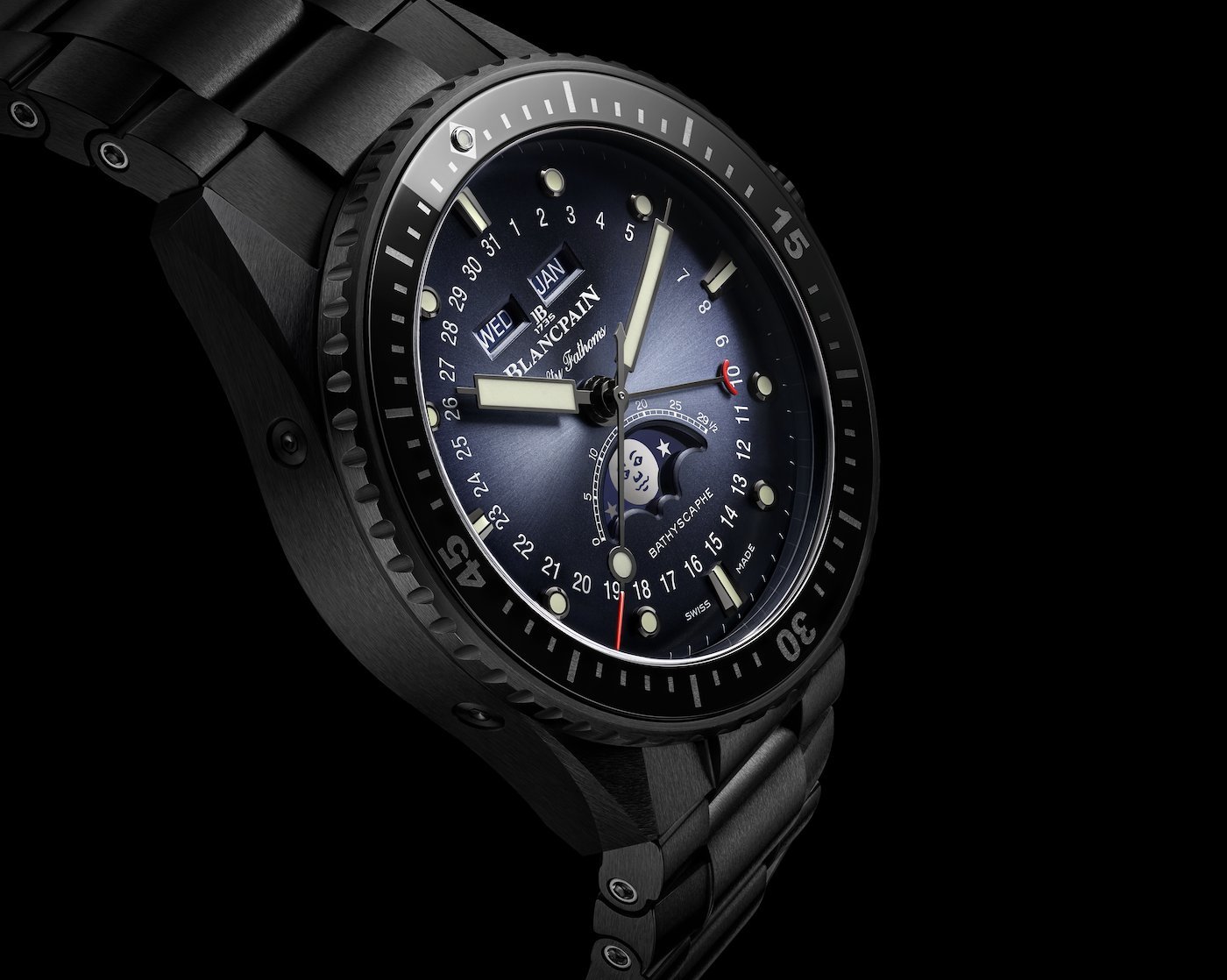 Blancpain New Bathyscaphe Quantième Complet Phases de Lune