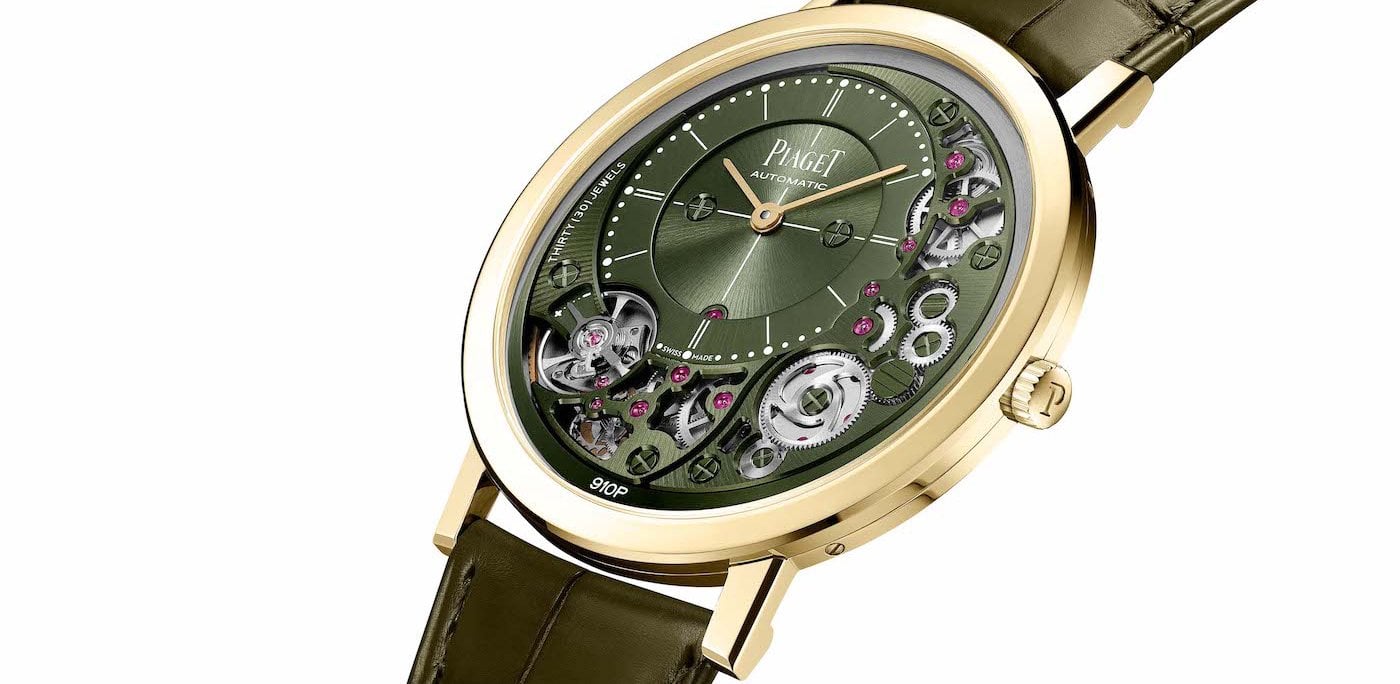 Piaget unveils two ultra-thin Altiplanos in Khaki Green and Gold