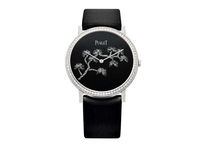 38mm Altiplano by Piaget featuring gold thread embroidery