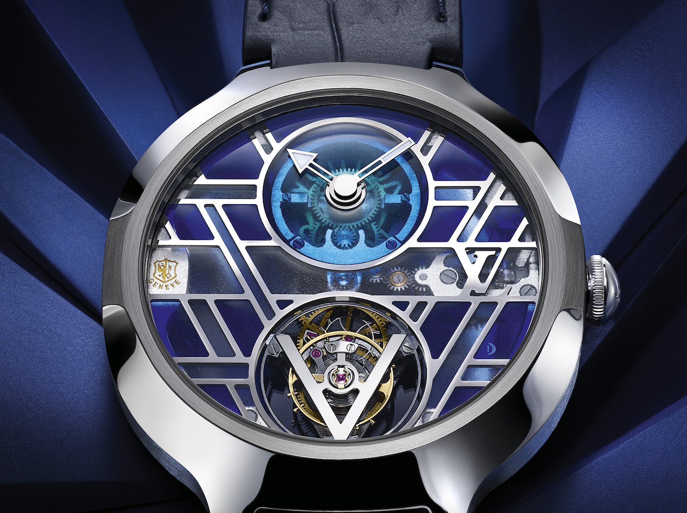 Louis Vuitton Voyager Flying Tourbillon “Poinçon de Genève” Plique-à-jour