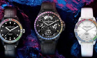 Ulysse Nardin plunges into the polychromatic world of the neon rainbow setting