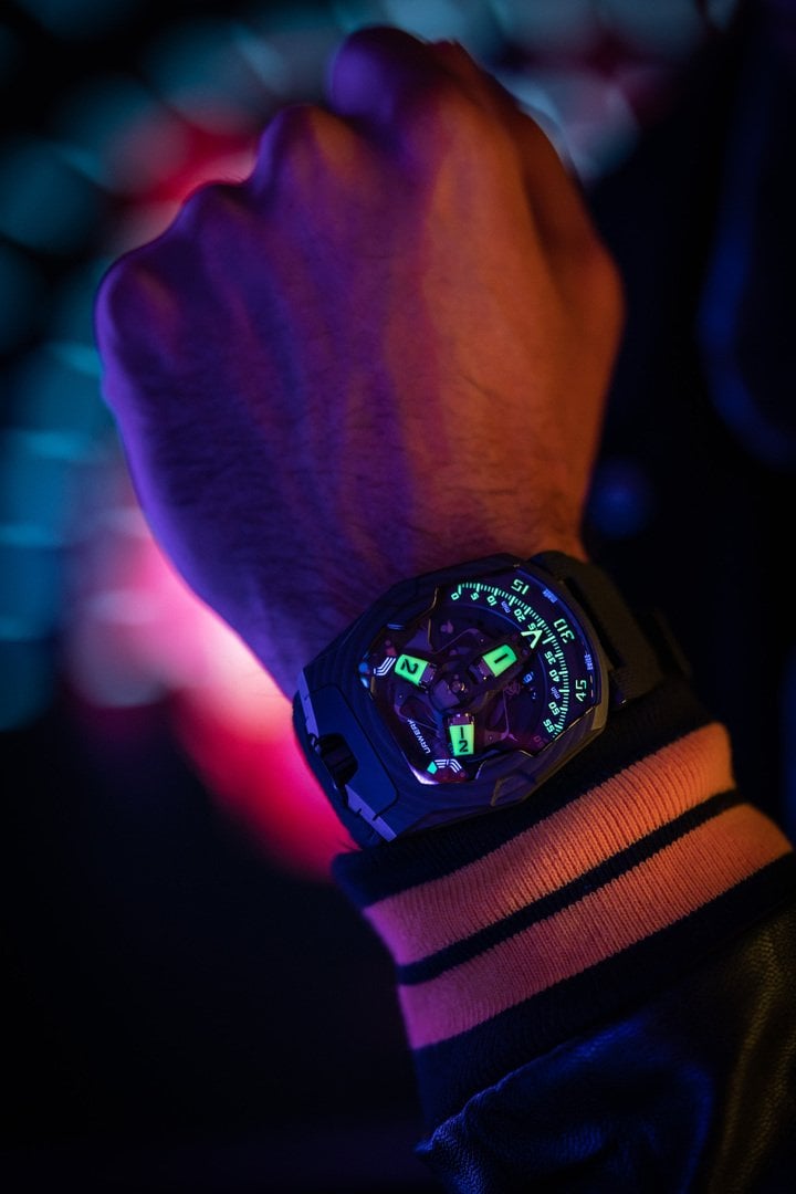 Urwerk's new UR-220 SL Asimov: Lights in the night