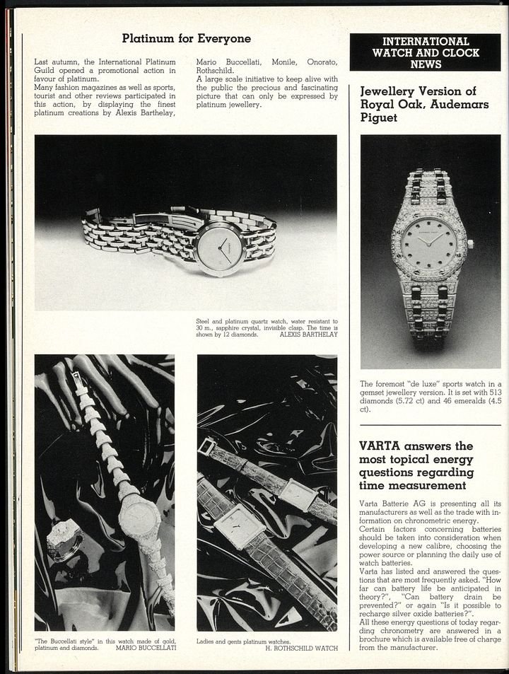 An iconic watch in Europa Star's archives: the Royal Oak