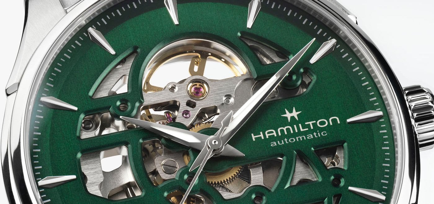 Hamilton launches Jazzmaster Skeleton 40mm in Empire Green