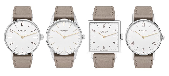 The Duo series: the Tangente, Orion, Tetra and Ludwig models in a smaller diameter and with two hands only