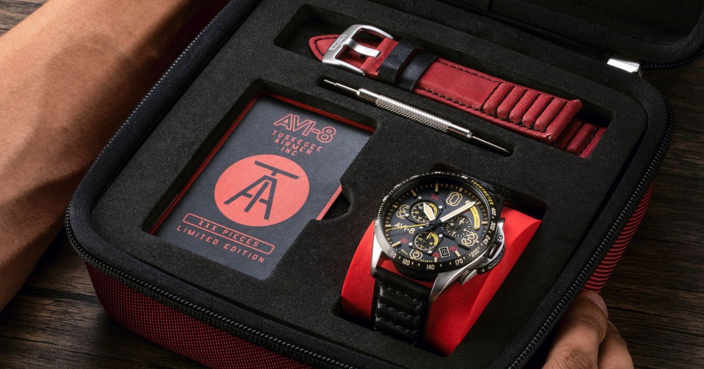 AVI-8 presents new P-51 Mustang Tuskegee Airmen Chronograph Limited Edition