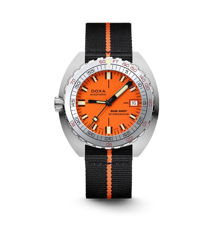 Doxa introduces the Sub 300T Aristera limited edition for left-handers