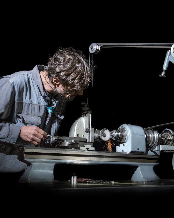 Eric Mauron in the workshop.